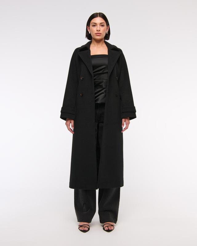 Wool-Blend Trench Coat Product Image