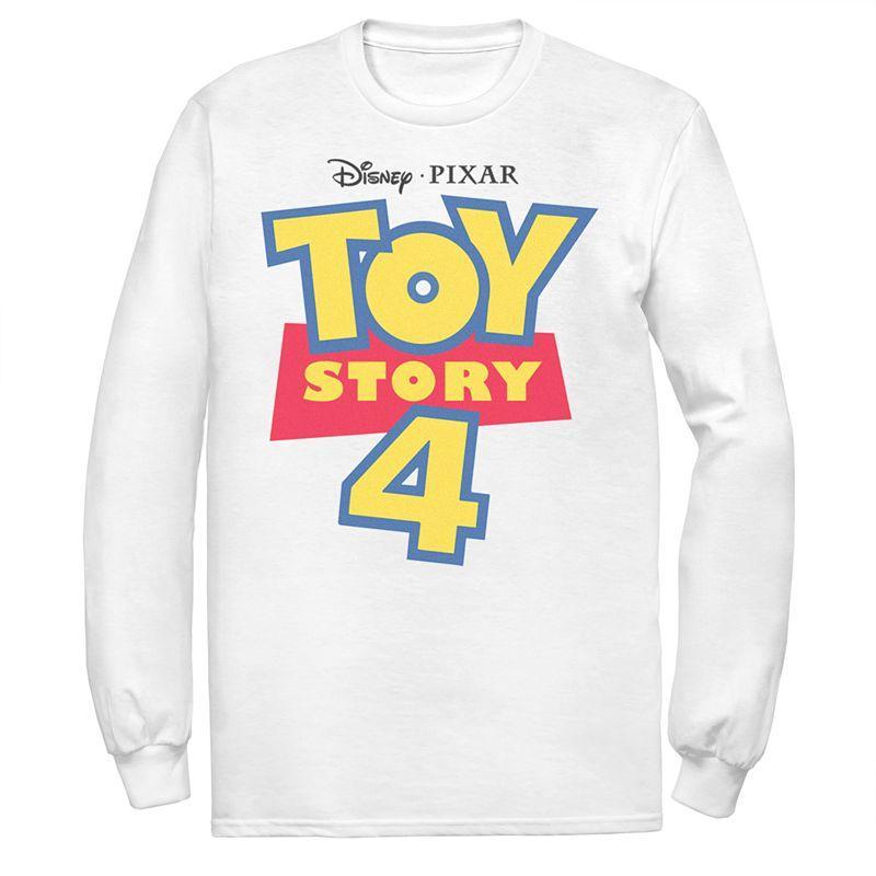 Mens Disney/Pixar Toy Story 4 Logo Tee White Product Image