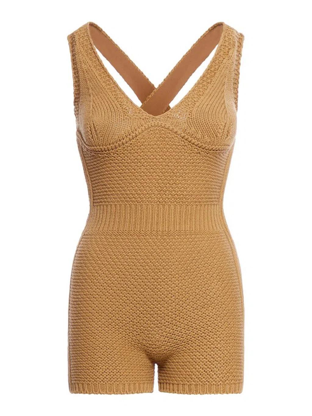 Knit Jumpsuit In Brown Product Image