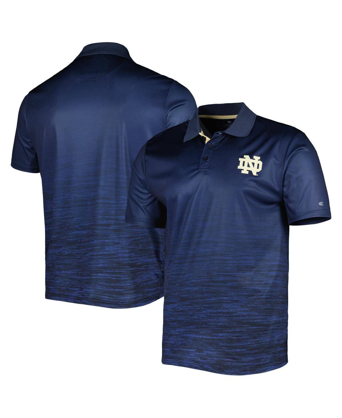 Mens Colosseum Navy Notre Dame Fighting Irish Marshall Polo Shirt Product Image