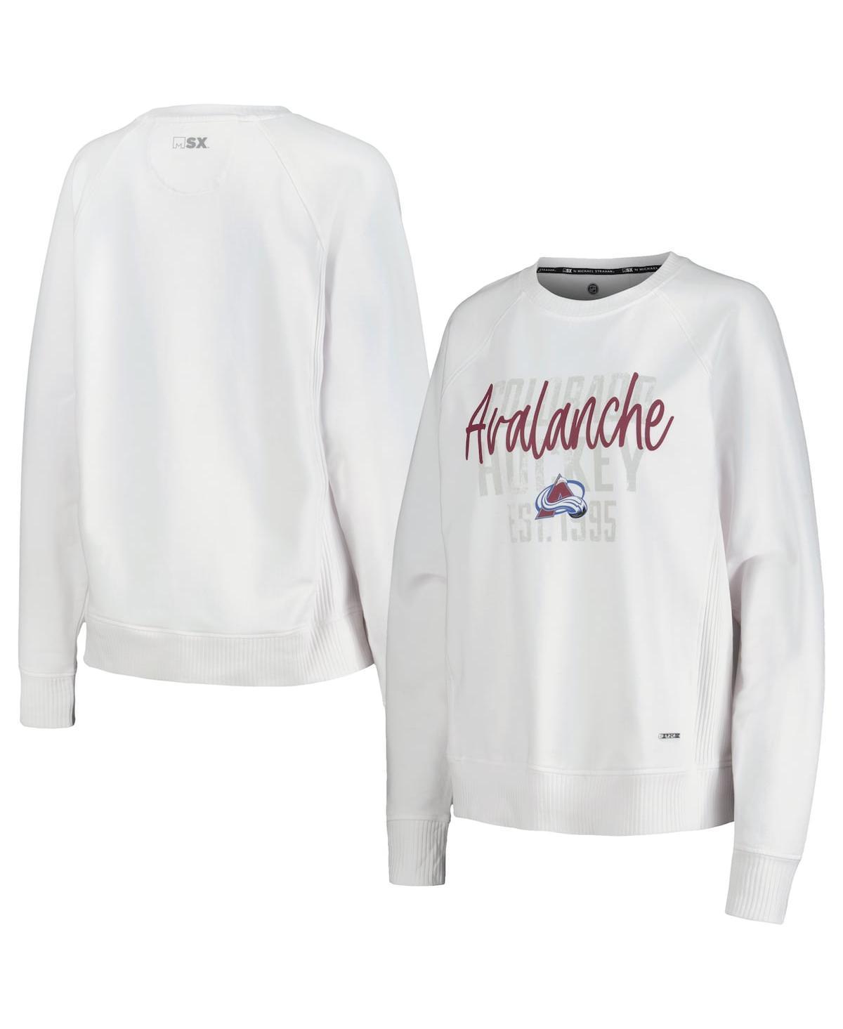 Msx by Michael Strahan Womens Colorado Avalanche Millie Raglan Pullover Sweatshirt Product Image