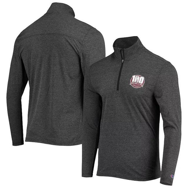 Mens Champion Heathered Black Texas A&M Aggies 12th Man Centennial Field Day Quarter-Zip Jacket Product Image