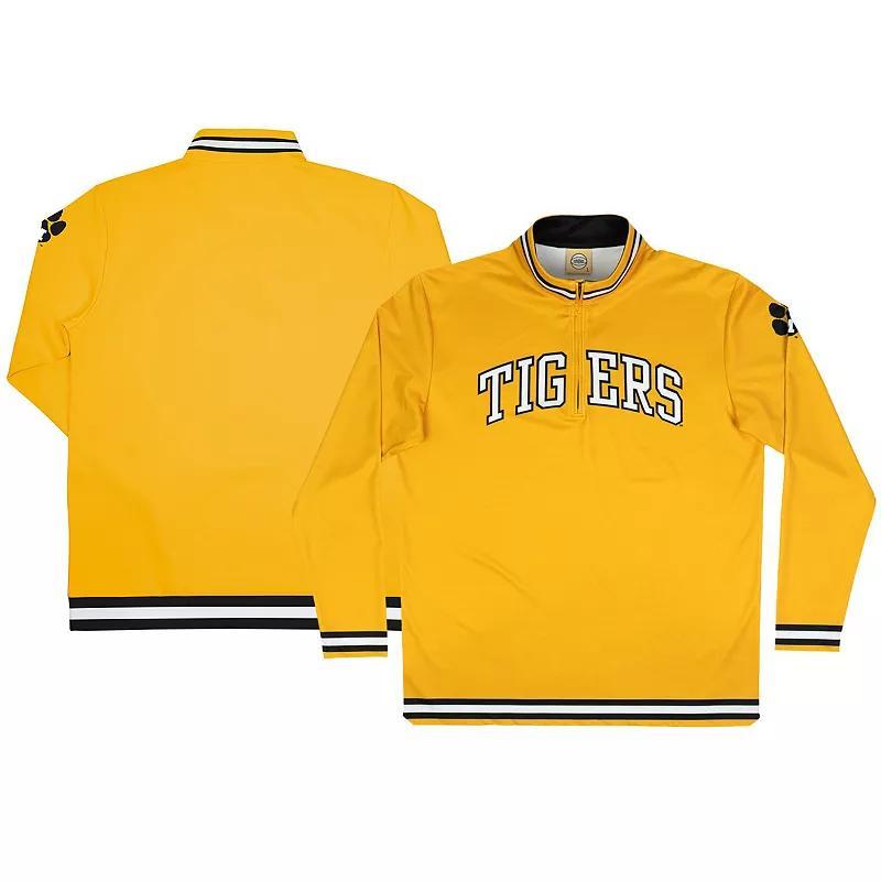 Mens Missouri Tigers Throwback Basketball Quarter-Zip Pullover Top Product Image