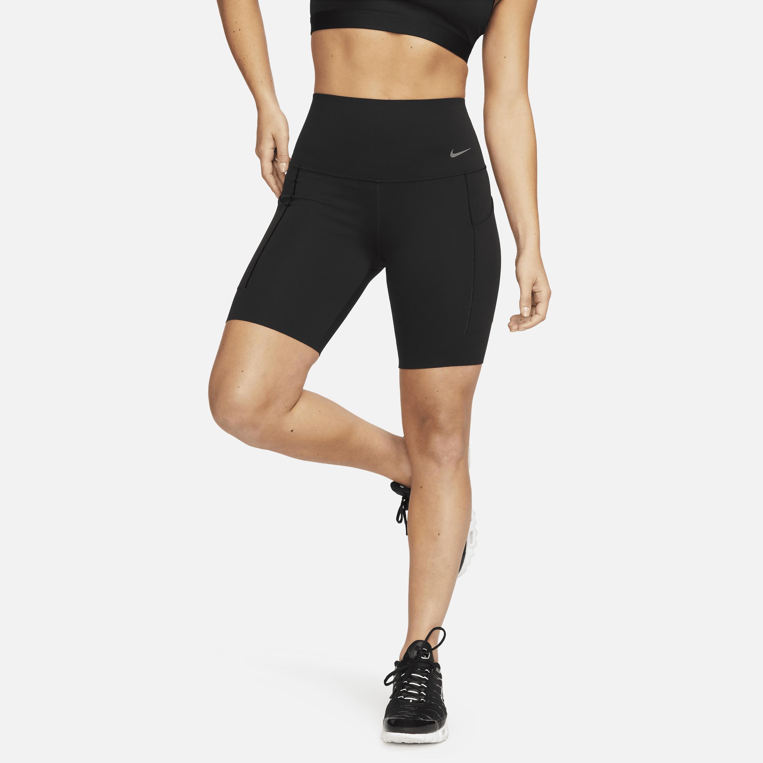 Nike Women's Universa Medium-Support High-Waisted 8" Biker Shorts with Pockets Product Image