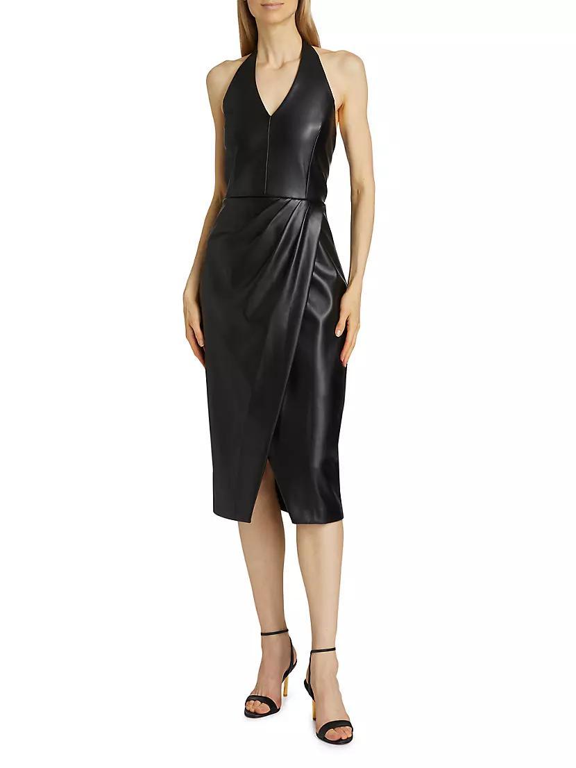 The Laina Vegan Leather Dress Product Image