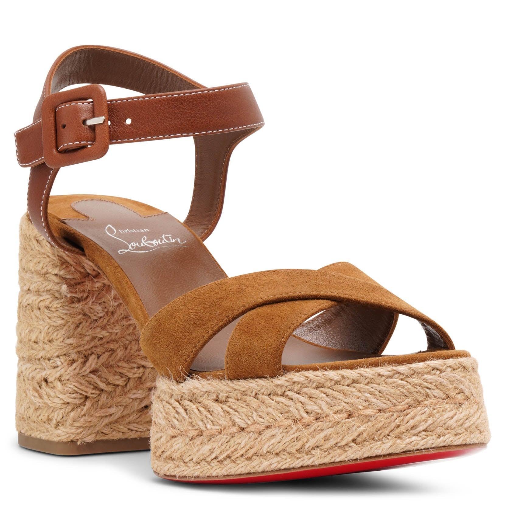 CHRISTIAN LOUBOUTIN Calakala Suede Espadrille Sandals 70 In Rhea Product Image