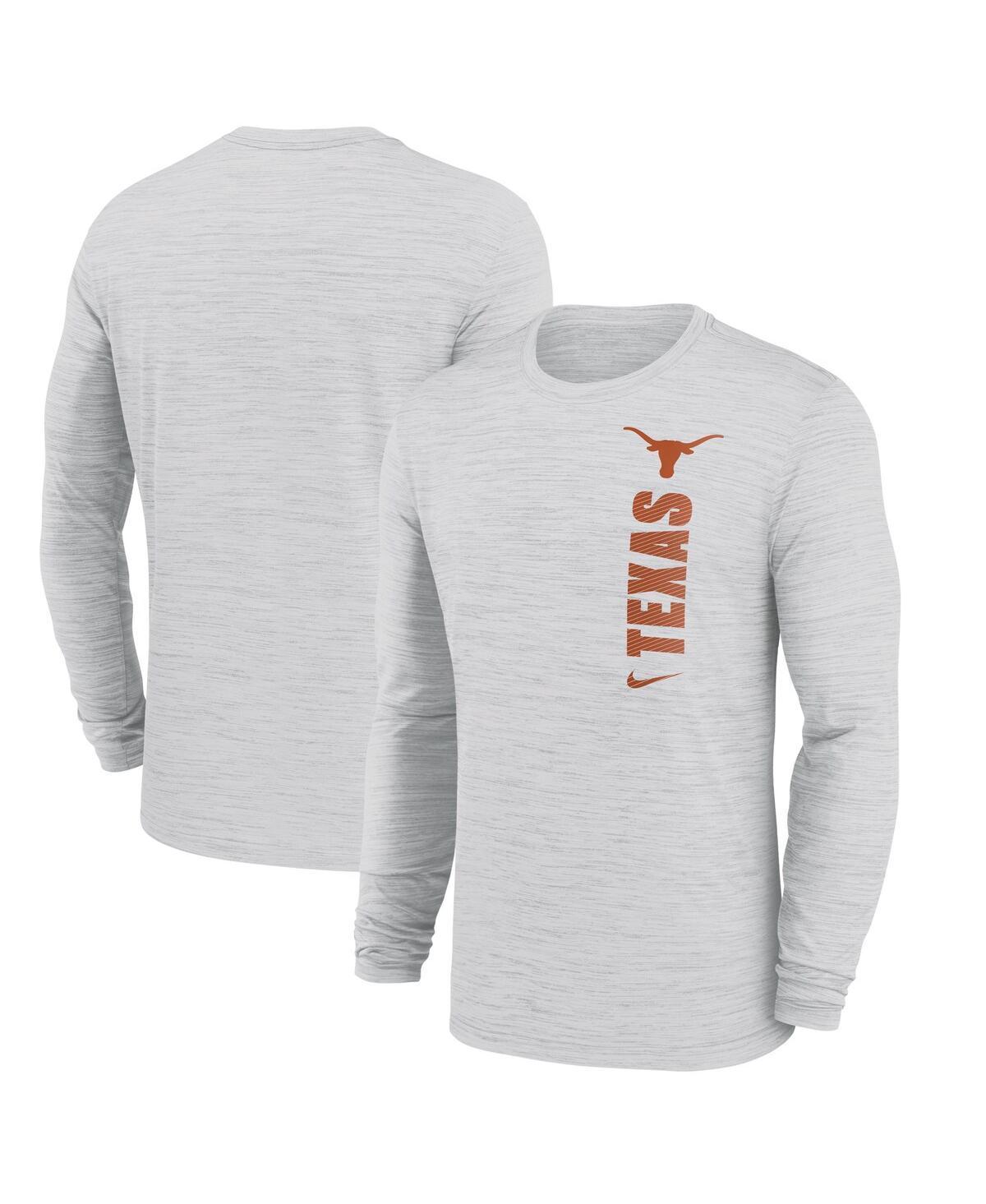 Nike Mens White Texas Longhorns 2024 Sideline Velocity Performance Long Sleeve T-Shirt Product Image