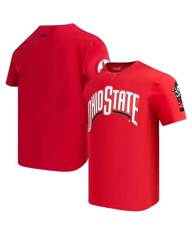 Mens Pro Standard Scarlet Distressed Ohio State Buckeyes Classic T-Shirt Product Image