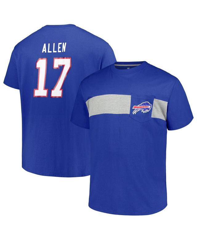 Mens Fanatics Josh Allen Royal Buffalo Bills Big & Tall T-Shirt Product Image