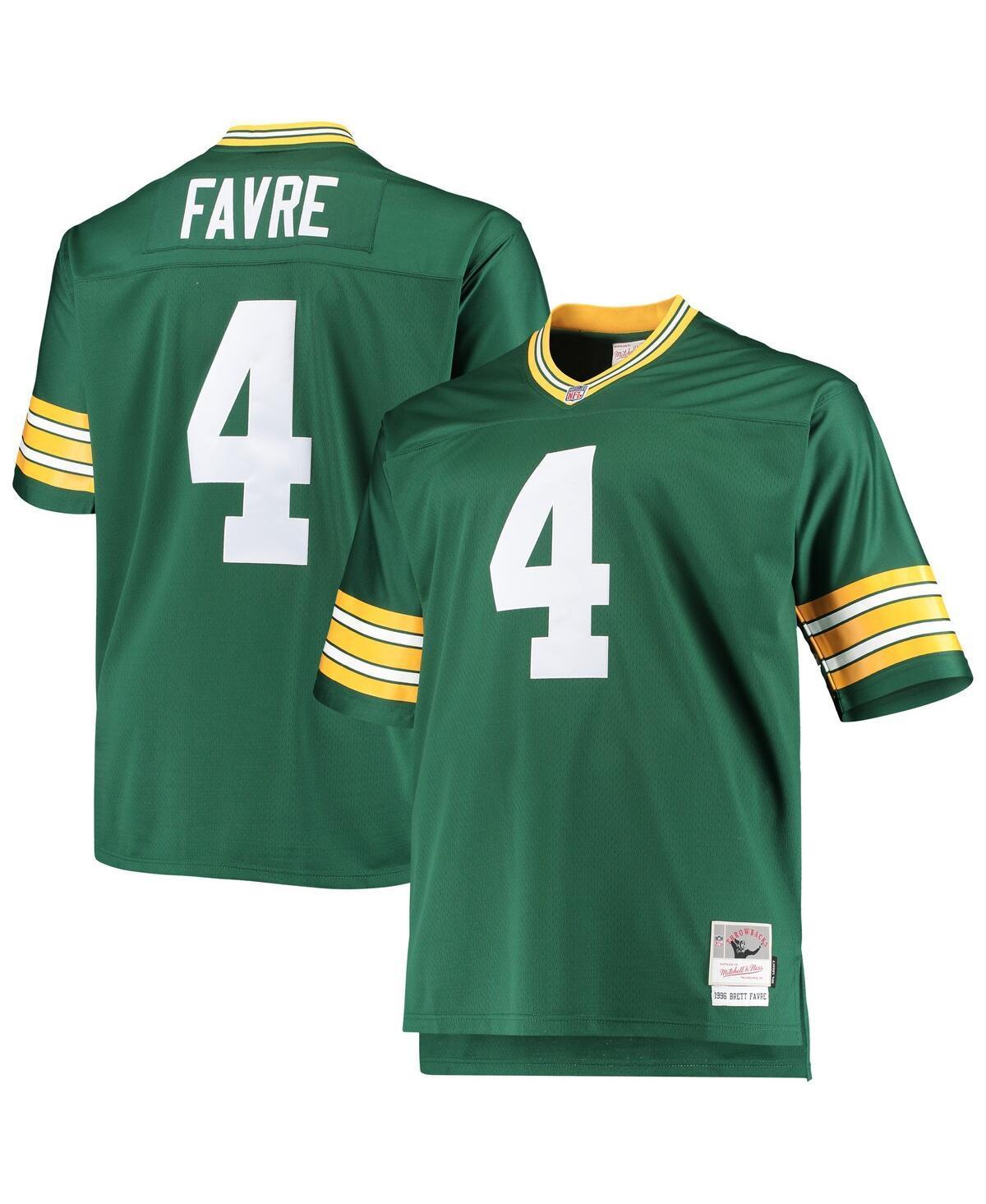 Mens Mitchell & Ness Brett Favre Bay Packers Big & Tall 1996 Retired Player Replica Jersey Product Image