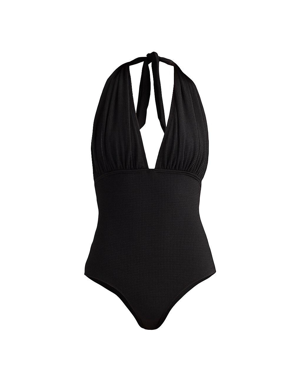 Womens Halter One-Piece Swimsuit Product Image