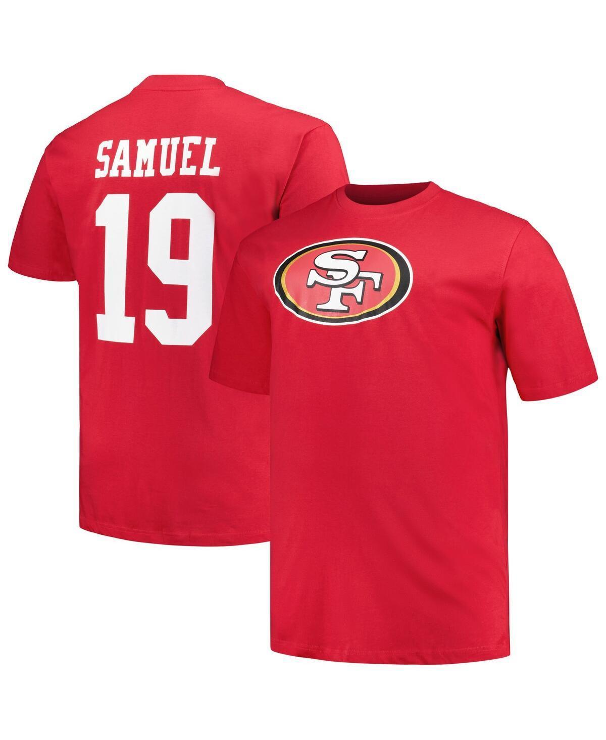 Mens Fanatics Branded Deebo Samuel Scarlet San Francisco 49ers Big & Tall Player Name & Number T-Shirt Product Image