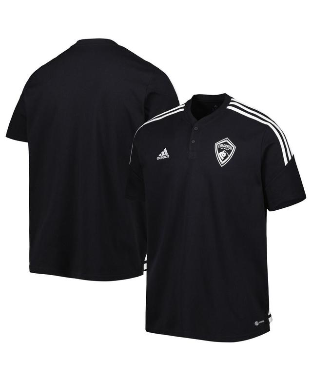 Mens adidas Black Colorado Rapids Henley AEROREADY Polo Product Image