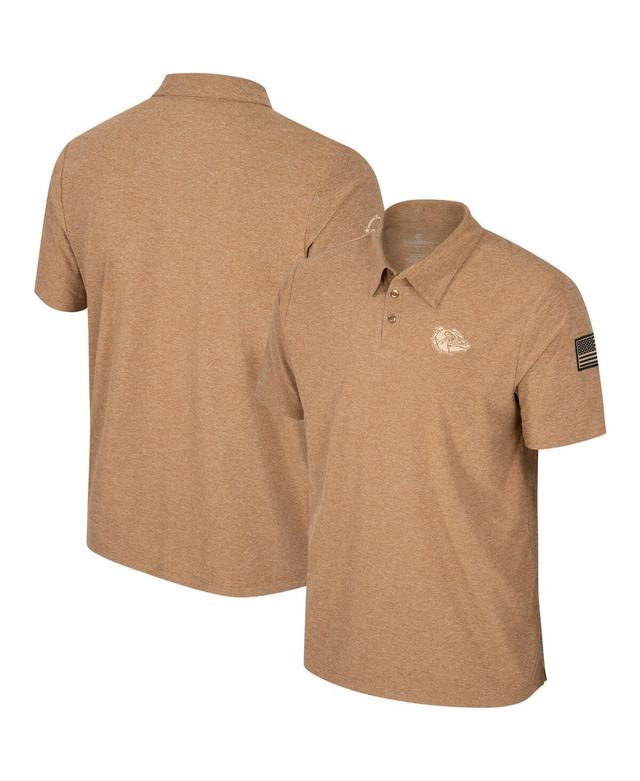 Mens Colosseum Khaki Georgia Bulldogs Oht Military-Inspired Appreciation Cloud Jersey Desert Polo Shirt Product Image