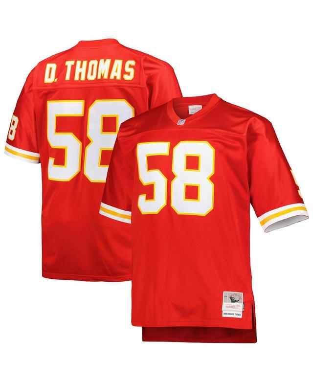 Mens Mitchell & Ness Derrick Thomas Red Kansas City Chiefs Big and Tall 1994 Retired Player Replica Jersey - Red Product Image