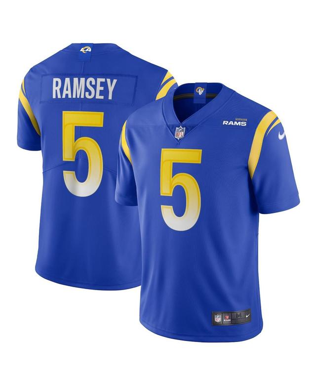 Mens Nike Jalen Ramsey Royal Los Angeles Rams Team Vapor Limited Jersey - Royal Product Image