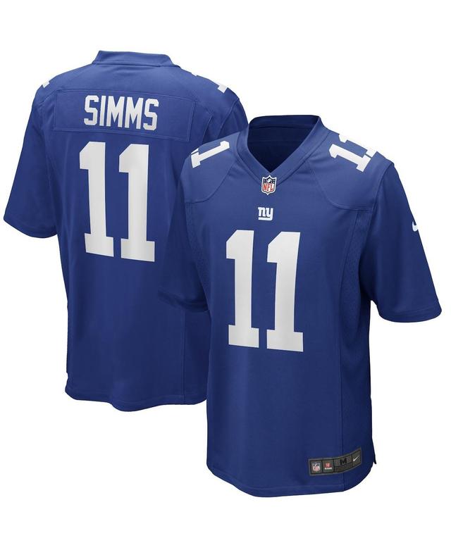 Mens Nike Phil Simms Royal New York Giants Game Retired Player Jersey Product Image