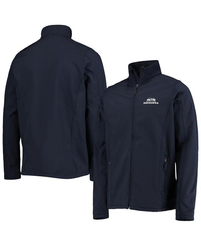 Men's Dunbrooke College Navy Seattle Seahawks Big & Tall Sonoma Softshell Full-Zip Jacket Product Image