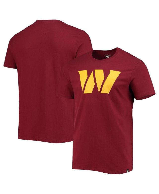 Mens 47 Burgundy Washington Commanders Logo Imprint Super Rival T-shirt Product Image