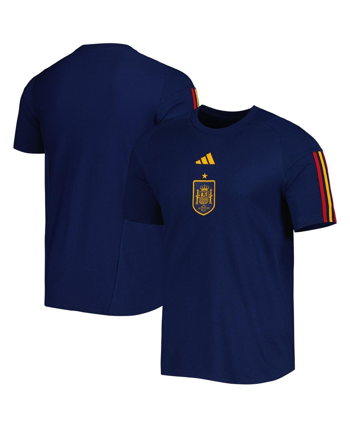 Mens adidas Navy Spain National Team Raglan Travel T-shirt Product Image