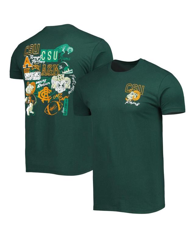 Mens Green Colorado State Rams Through the Years T-shirt Product Image