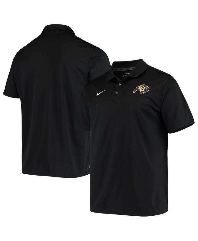 Mens Nike Black Colorado Buffaloes Primary Logo Varsity Performance Polo Shirt Product Image