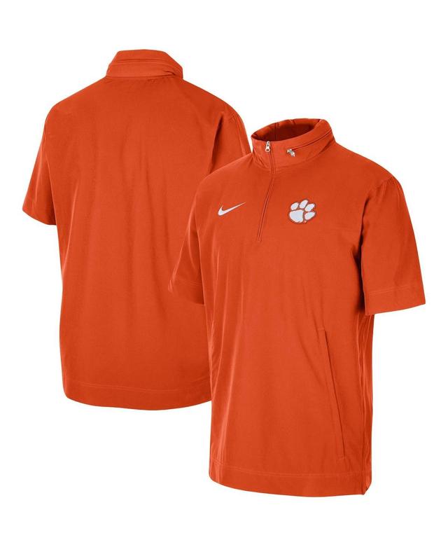 Mens Nike Tennessee Orange Tennessee Volunteers Coaches Half-Zip Short Sleeve Jacket Product Image