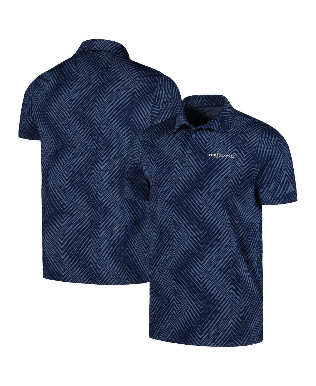 Mens adidas Ultimate365 Allover Print Polo Shirt Blue Product Image