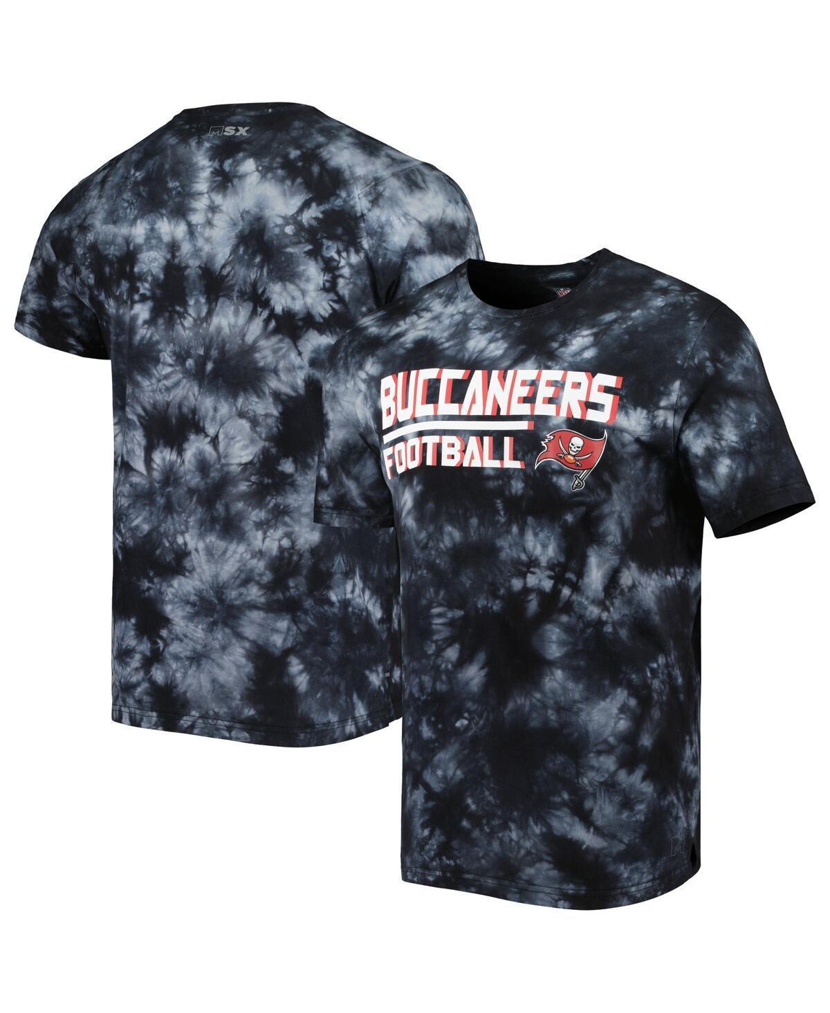 Mens Msx by Michael Strahan Black Tampa Bay Buccaneers Recovery Tie-Dye T-shirt Product Image