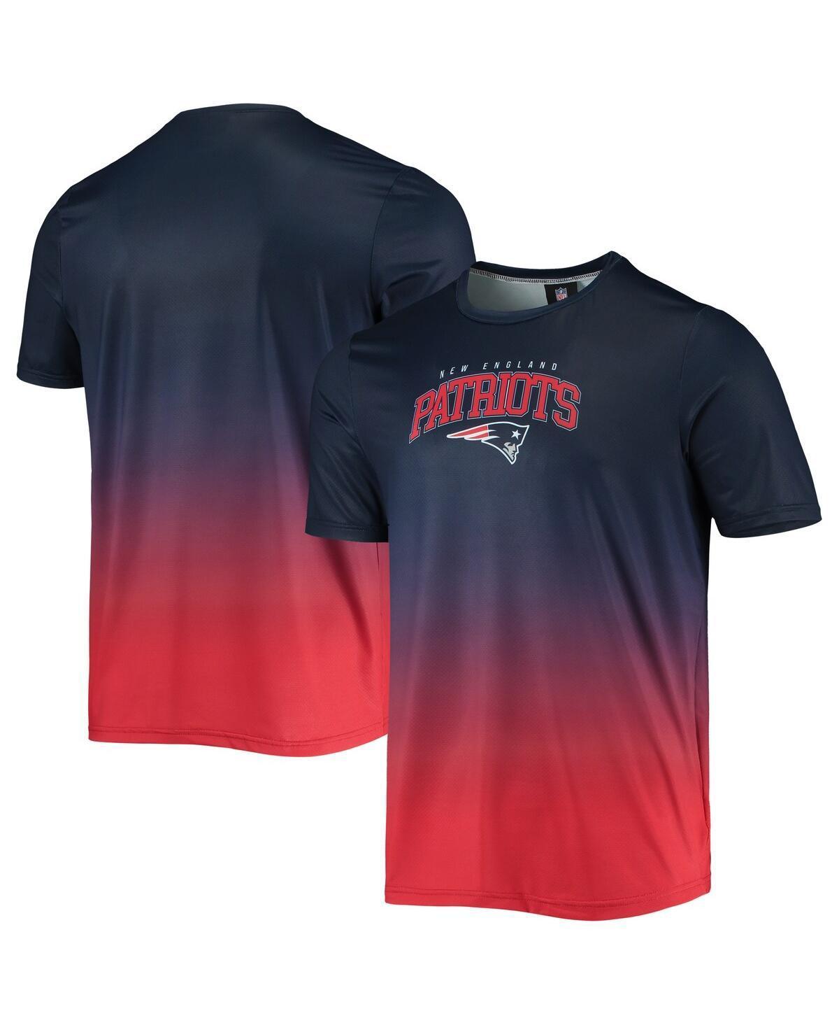 Mens Foco Navy New England Patriots Gradient Rash Guard Swim Shirt - Navy Product Image