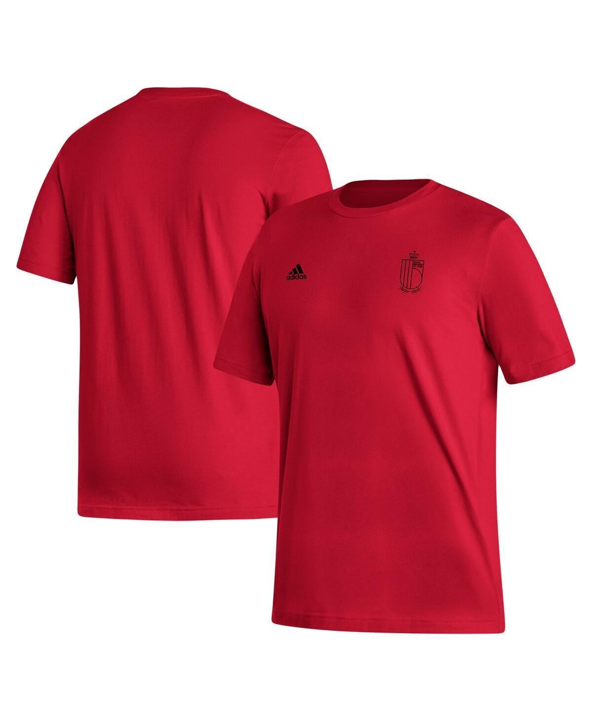 Adidas Mens Red Belgium National Team Crest T-Shirt Product Image