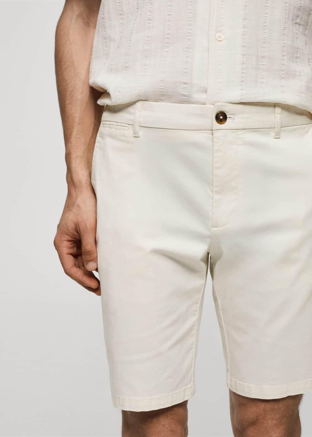 Mango Mens Slim-Fit Bermuda Shorts Product Image