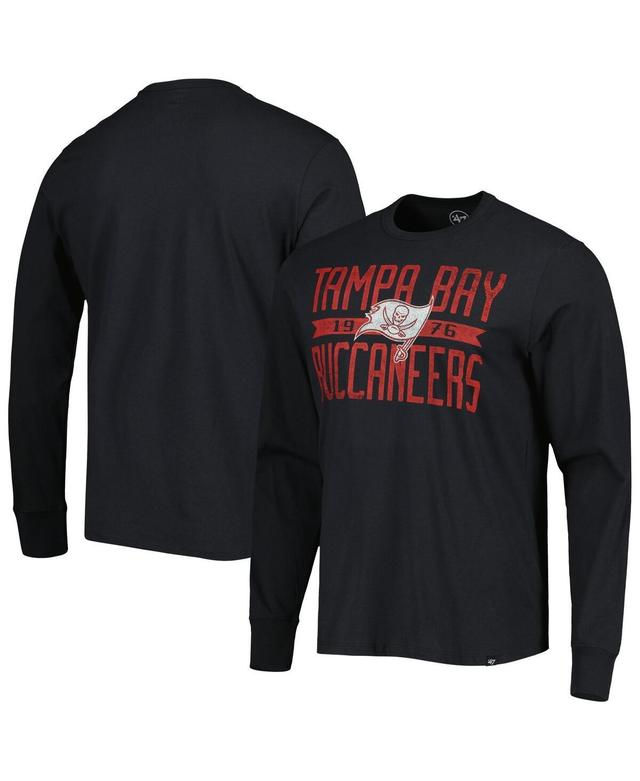 Mens 47 Brand Black Tampa Bay Buccaneers Brand Wide Out Franklin Long Sleeve T-shirt Product Image