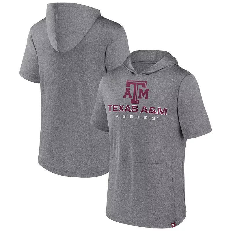 Mens Fanatics Branded Heather Gray Texas A&M Aggies Modern Stack Hoodie T-Shirt Product Image