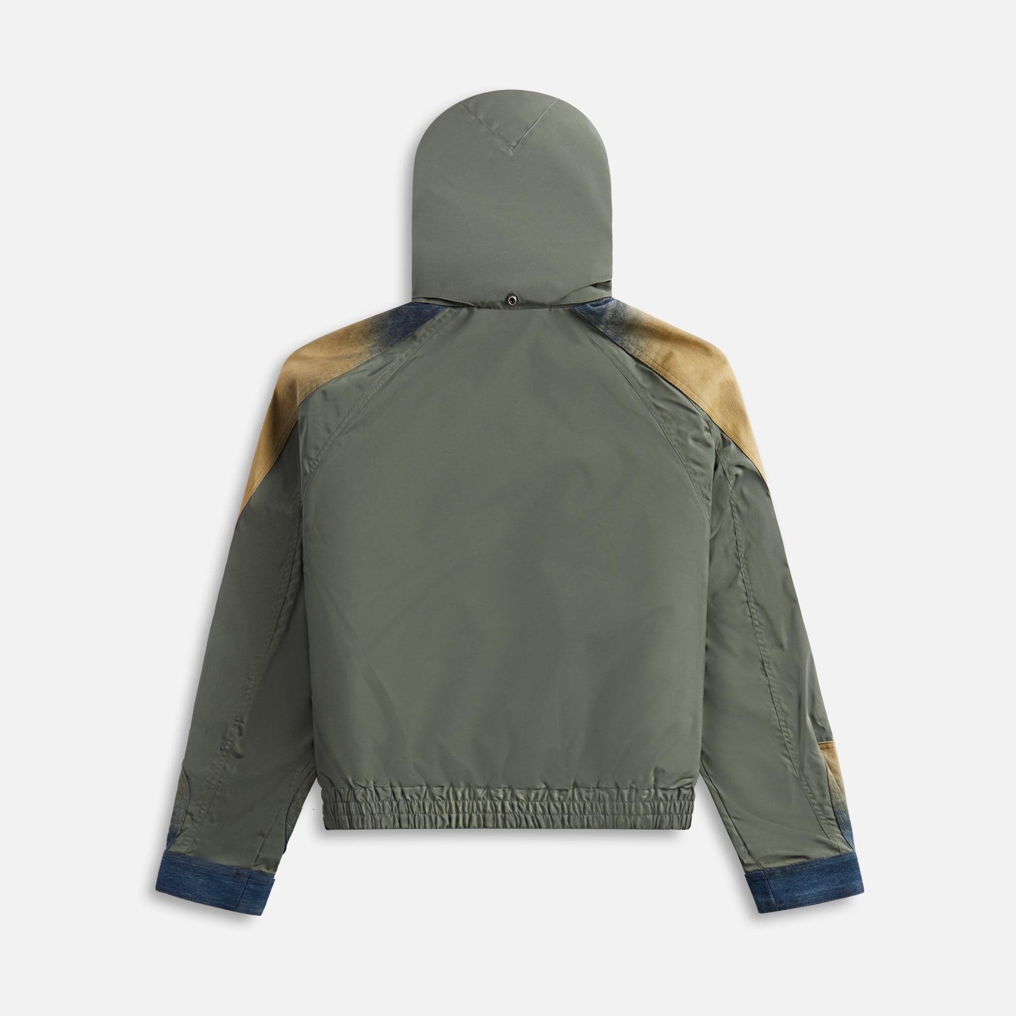 Acne Studios Ocyber Windbreaker Denim Jacket - Olive Green Male Product Image