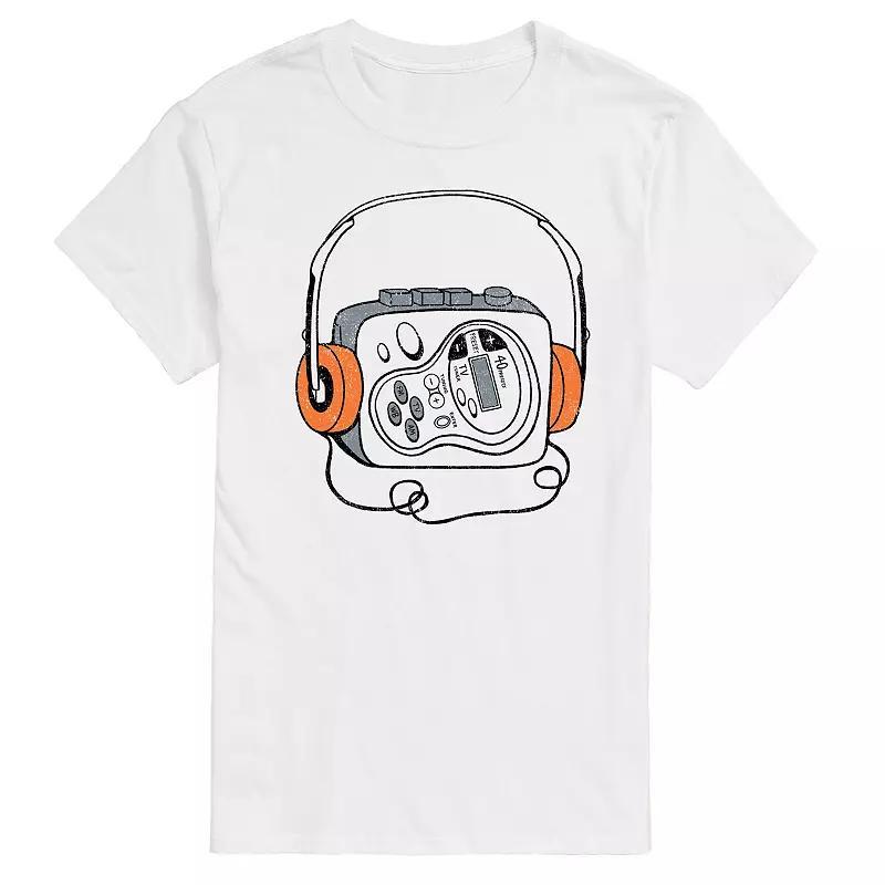 Mens Cassette Player Graphic Tee Product Image