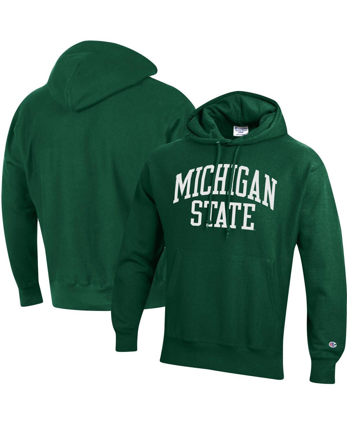 Mens Champion Michigan State Spartans Team Arch Reverse Weave Pullover Hoodie Product Image