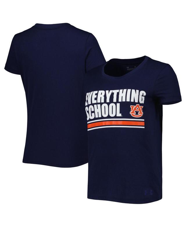 Womens Under Armour Auburn Tigers Auburn Everything School T-Shirt Blue Product Image