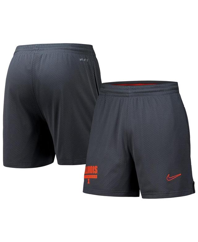 Nike Mens Anthracite Illinois Fighting Illini 2024 Sideline Mesh Shorts - Anthracite Product Image