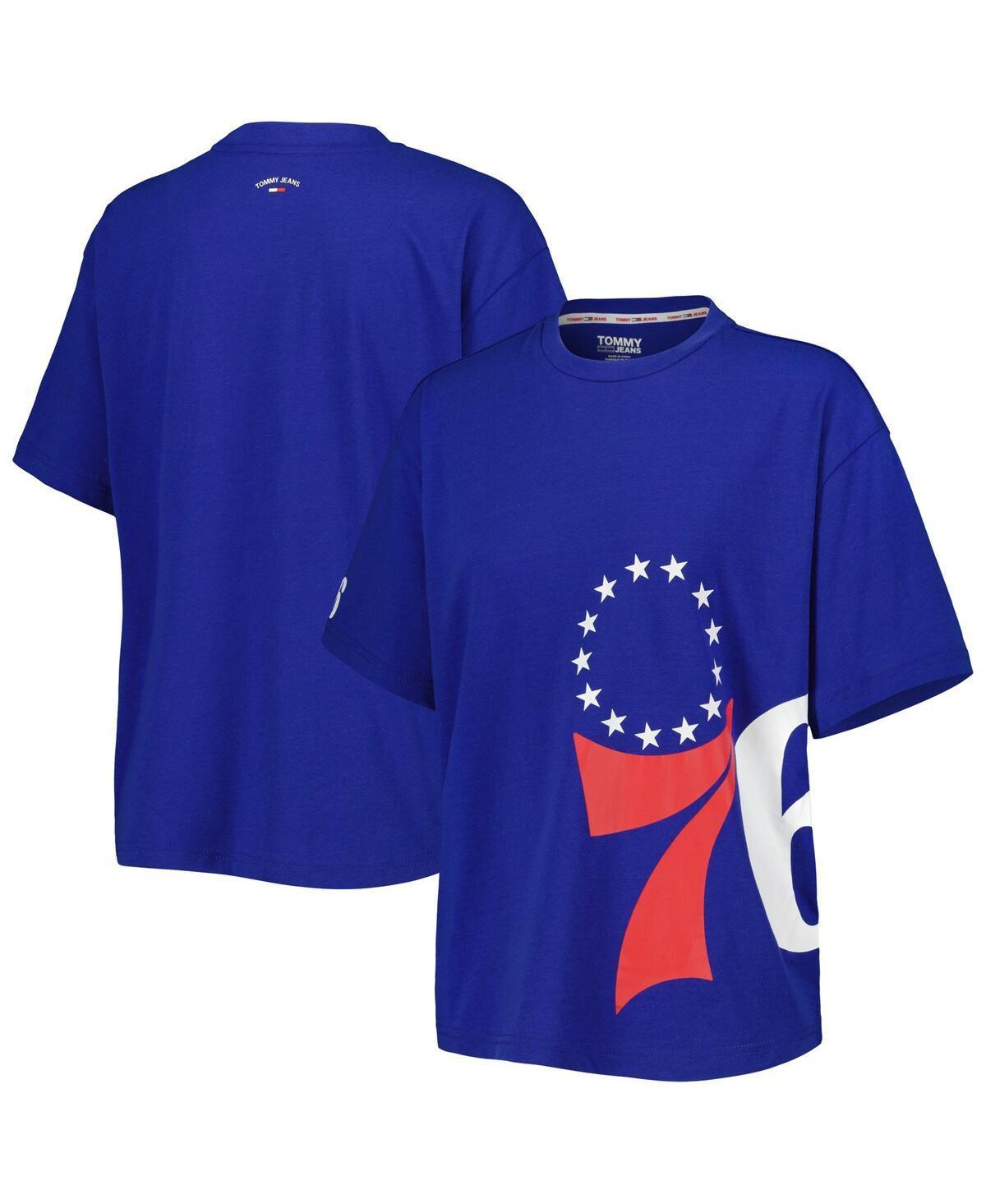 Womens Tommy Jeans Royal Philadelphia 76ers Bianca T-shirt Product Image