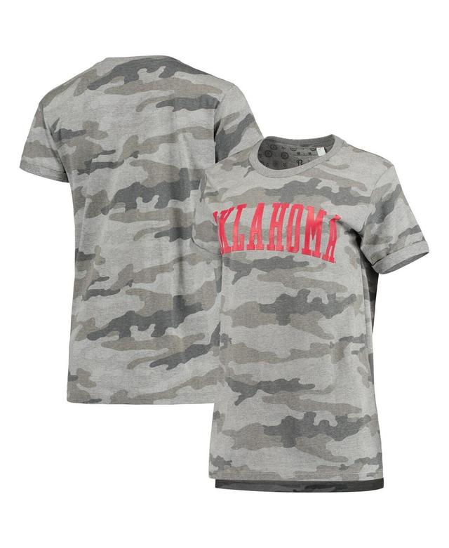 Womens Pressbox Camo Oklahoma Sooners T-shirt Product Image