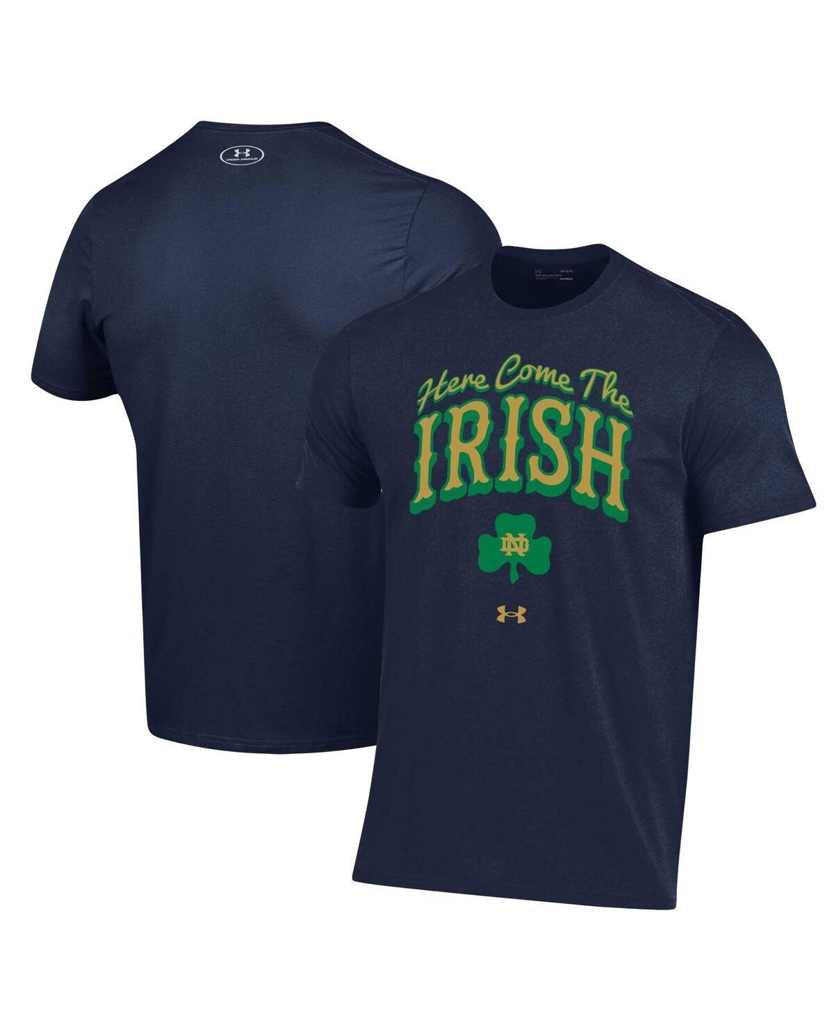 Mens Under Armour Notre Dame Fighting Irish Here Come The Irish T-Shirt Blue Product Image