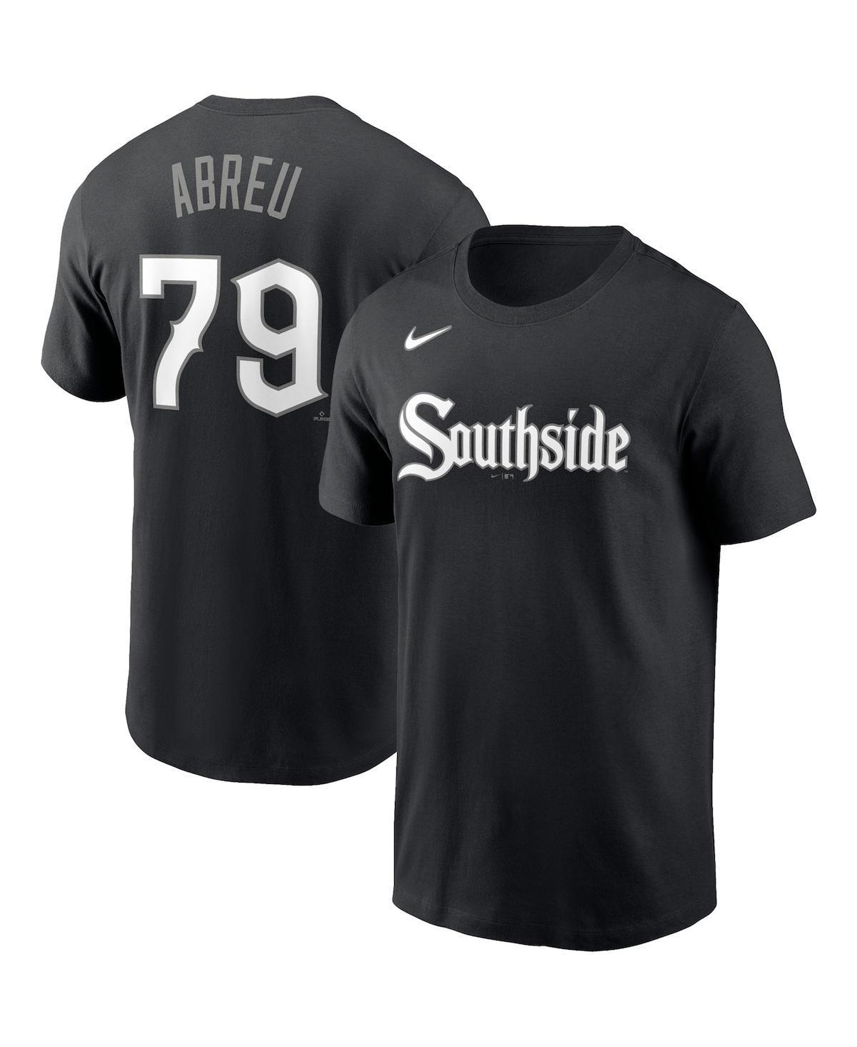 Mens Nike Jose Abreu Black Chicago White Sox City Connect Name and Number T-shirt Product Image