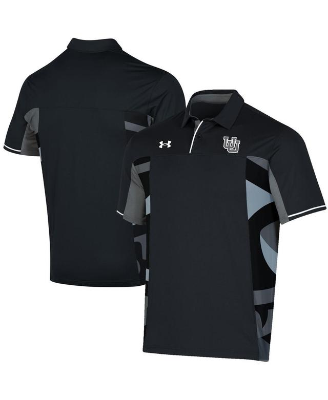 Mens Under Armour Black Utah Utes Special Game Polo Product Image