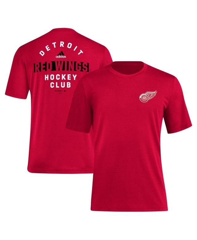 Mens adidas Red Detroit Red Wings Blend T-shirt Product Image