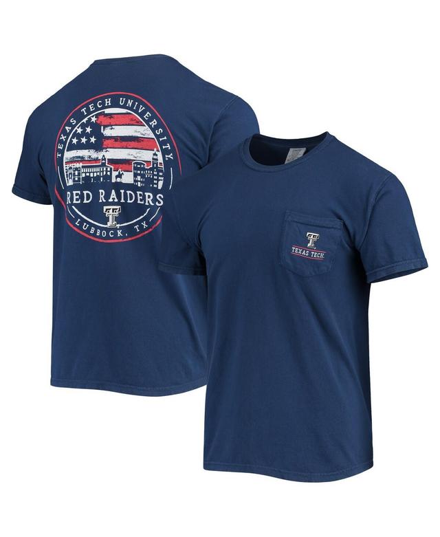 Mens Texas Tech Red Raiders Campus Americana T-Shirt Blue Product Image