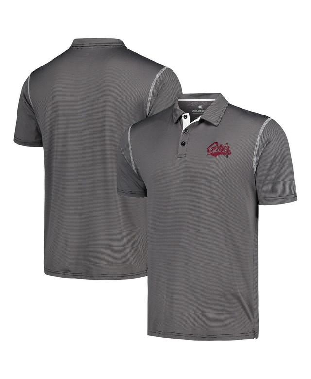 Mens Colosseum Black Montana Grizzlies Cameron Polo Shirt Product Image