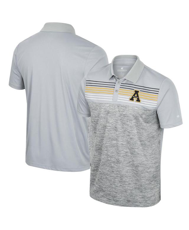 Mens Colosseum Gray Appalachian State Mountaineers Cybernetic Polo Product Image