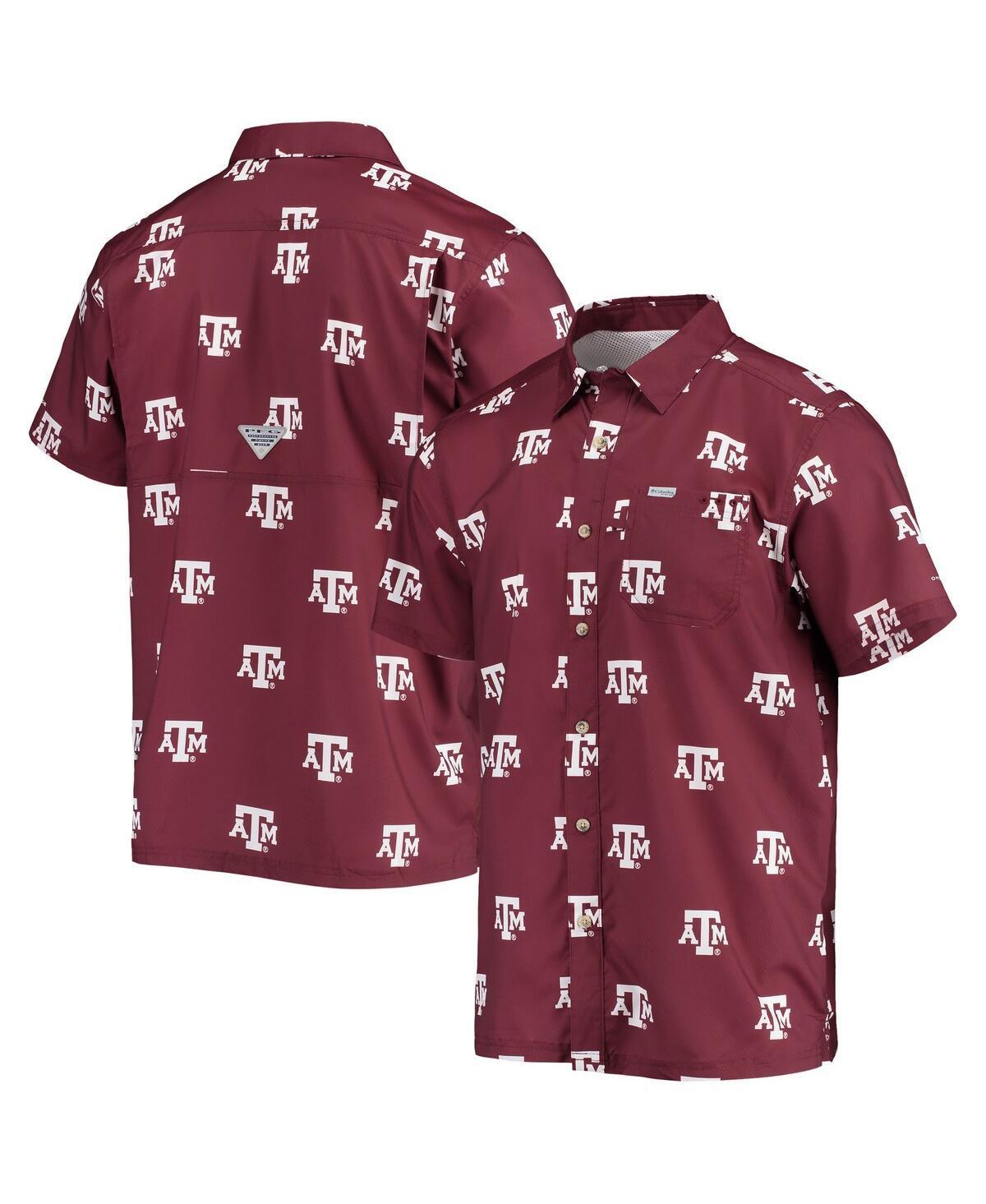 Columbia Men's Collegiate PFG Super Slack Tide Shirt - Texas A&M- Product Image