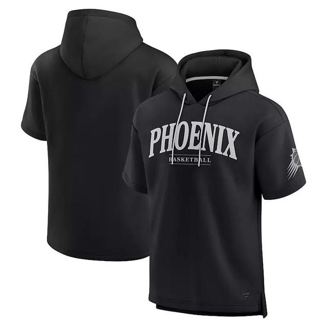 Mens Fanatics Black Phoenix Suns Elements Ready Short Sleeve Pullover Hoodie Product Image